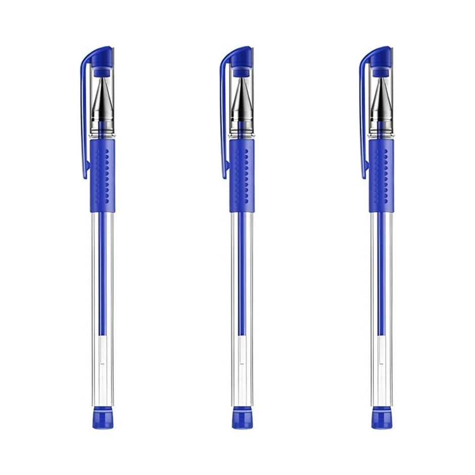 Set pixuri cu gel 0.5 mm, cerneală albastră, rezervă de mare — 3 bucati
