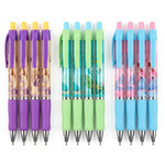 Set pixuri cu bila 0.7 mm, cerneala albastra, 3 modele ilust — 12 bucati