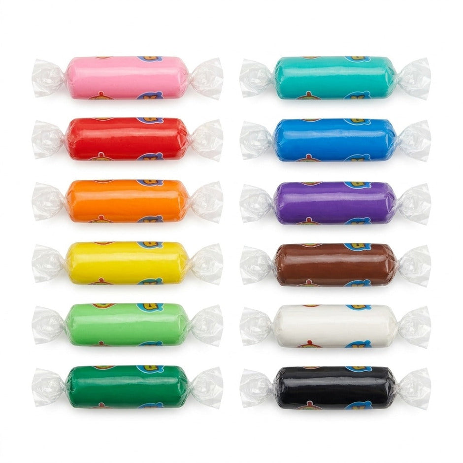 Plastilina usoara, 12 culori, batoane infoliate — 12 culori