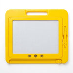 Tabla magnetica de desen pentru copii, cu creion si stampile — Galben